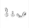 Autentisk S925 Sterling Silver Min vackra fru Charm Hängsmycke med Cubic Zirconia Pärlor Fit för European Pandora Bracelet DIY Bead Charms