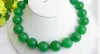 gezonde ronde natuurlijke groene jade ketting 16 mm 18''