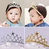 Niños Cumpleaños corona banda para el cabello Niños Sparkle corona Diademas con estrellas Rhinestone moda Accesorios para el cabello T9G0077