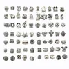 Bead Mix Style Antique Silver Plated Alloy Big Hole Charms Spacer Beads fit pretty DIY Jewelry Necklaces & Pendants charms Beads3496805