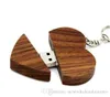 Brandnew Einzigartige Herzform Holz USB 2.0 Flash Drive Kundenspezifische Hochzeit Studio Geschenk Pendrive Speicher 4gb 8g 16g 32g 64g über 30pcs freelogo