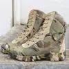 Men Boots Tactical Desert Combat Combat Outdoor Bot Exército Botas de Couro Autumn Ankle2490676