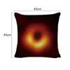 Black Hole Capa de Almofada Preto Lance Universo Ciência fronha 3D espaço geométrico Praça Throw Pillow Covers 45cmx45cm