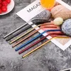 6mm 8mm 12mm 7 Colors Portable Reusable Stainless Steel Straw Straight Bent Straws Drinking Milk Tea Kitchen Tool