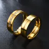 Jag älskar dig diamantring groove engagemang ringar för kvinnor bröllop ring set guld nya designer smycken kvinnor män ringar mode smycken