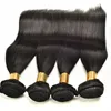 Indyjskie dziewicze włosy proste ludzkie włosy przedłużenie włosów 2 pakiety do włosów Norek Naturalny kolor 8 -calowy do 30 cali