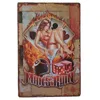 20*30 CM/5 stücke viel Blechschilder malerei Café oder Bars und Restaurant Pub Sexy Lady Vintage männerhöhle Platten Wandkunst dekoration Bar Metall poster