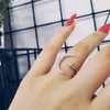 Moda 925 Sterling Silver Ring Finger Moon Star CZ Pierścionek Dla Kobiet Biżuteria Pure Ślubne Sepcial Unikalne R4596S