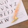 Stylos plume Antique Anglais Oblique Calligraphie Dip Pen Nib Holder Écriture À La Main Cuivre Scrip Gift1
