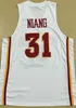 Rare Men # 31 Georges Niang Iowa State College Jersey, Men White Yellow Jersey o personalizar cualquier nombre o número jersey