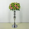 キャンドルホルダーの花の花瓶の燭台テーブルの中心ピースフラワーラックロードリードウェディングデコレーションDHL FedEx Fast Shipping