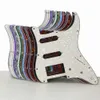 Rara 1 Set di 11 buche chitarra elettrica Pickguard SSH HSS chitarra Viti piatto della graffiatura Fit Strat parti della chitarra, 20 colori scegliere