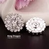 Giysi dekorasyonunda kullanılan veya kafa bandında kullanılan rhinestone düğmesini temizleyin 18mm 20pcs çok gümüş renk sapı arka düğme dükkanı kd173226z