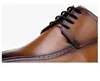 통기성 블랙 / 브라운 옥스포드 사회는 신발 비즈니스 신발 정품 가죽 웨딩 드레스 신발