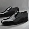 Designer-Schuhe, PU-Leder, modisch, für Herren, Business-Müßiggänger, spitze schwarze Schuhe, Oxford, atmungsaktiv, formelle Hochzeitsschuhe