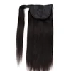 Hotsale 100% Human Remy Hair Natural Black Color Ponytail Horsetail Clips in / On Extension Free DHL