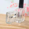 10ml Lucency Esvaziar prego de vidro quadrado Polish Bottle líquido Blush Pinte Glue Gel Cristal Nail Art Recipientes de embalagem LX8846