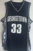 バスケットボールジャージジョージタウン33パトリックユーイングカレッジはジャージー大学バスケットボールステッチ高校のメンズ最高品質を着る