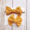 New Europe Baby Girls Big Bow Headband hHair Clip Kids Bowknot Hairband + Barrette 2pcs Set Children Bandanas Hair Accessory 14942