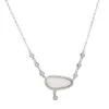 Wholesale-alta qualidade grande fogo branco opala opala europa quente venda luxo vintage moderno colar de jóias para senhoras presente