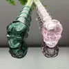 Silk Glasskalle Straight Pot Partihandel Bongs Oljebrännare Rör Rigar Rökning