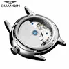 GUANQIN Top Brand Luxury Men Business Automatic Date Mesh Strap Watch Man Fashion Full Steel Mechanical Watch relogio masculino