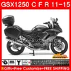 鈴木帯のためのボディfor Suzuki Bandit GSX1250F GSX1250FA GSX1250 C 11 12 13 14 15銀色灰色23HC.22 GSXF1250 GSX1250C 2011年2013年2013 2013 2013 2015フェアリング