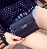 women lock short designer wallets lady fashion zero purses female card clutchs black/pink/grey no1146