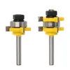 1-1 / 2" Tongue 2 Bit eo Groove Router Bit Set - Joint Assembly Router Bit Set 1-1 / 2" da Madeira Ferramenta de corte