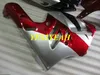 Motorcycle Fairing body kit for KAWASAKI Ninja ZX9R 94 95 96 97 ZX 9R ZX-9R 1994 1997 Red silver Fairings Bodywork+gifts KG30