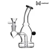 Glas Roken Bong Water Pijp 6 "Tall With Free Glass Bowl Heady Oil Rig Diffuser Percolator Bubbler 1122