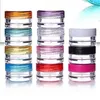 3g 5g Empty Cosmetic Container Plastic Bottle Jars Small Pot with Screw Cap Lid for Makeup Eye Shadow Jewelry