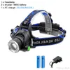 8000LM L2 T6 Lampada frontale a LED Zoomabile Faro impermeabile Torcia frontale Torcia elettrica Lampada frontale Pesca Caccia Light4220630