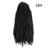 24 inch Passion Twist Crochet Hair for Black Women Pre twisted Loose Wave Crochet Hair Synthetic Braiding Hair Extensions LS01P
