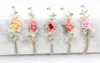 30pcs/Lot Infant Flower Headband Fake Flower Nylon Headbands For Kids Girls Artificial Floral Head Bands Nylon Baby Headband