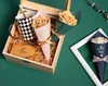 O casamento favorece caixas de doces de papel Forest Green Ice Cream Cones Titular brindes Box Sachet Festa Chocolate Gift Box Baby Shower