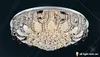 현대 간단한 럭셔리 거실 LED 샹들리에 E14 천장 램프 Dimmable Lustre 드 Cristal Fright Crystal Glass Ceiling Lamp for Foyer LLFA