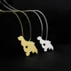 Fashion-Cocker Spaniel Hundehalskette Tieranhänger Schmuck Silber/goldfarben plattiert