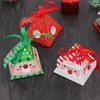 Merry Christmas Candy Bags Christmas Tree Gift Box Xmas Pyramid Paper Candy Box Wedding Candy Cookie Storage Bag