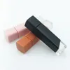 5ml brillant à lèvres bouteille en plastique tube de brillant à lèvres vide rose noir brun rouge givré Mini conteneurs fendus