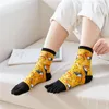 Five Finger Socks Men Cotton Middle Tube Socks Medium Colorful Crew Toe