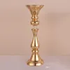 Gold flower rack 45/50 cm tall candle holder wedding table centerpieces vase decoration event party road lead