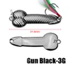 2 colori Gun Black and Gold Spoon Wire Bait Feather Fishing Lure VIB Metal Tackle Hard Hook 3g 1 #