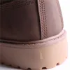 2021 Zimowe buty męskie PU Outdoor Snow kostki Męskie Lace Up Anti Slip British Shoes Plus Size 46 Zapatos de Hombre