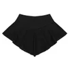 Women Latin Dance Skirt for Girls Figure Skating Mini Skirt Soft V shape Training Short Gymnastics Costume Tango Dress