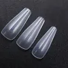 Novos 500 peças Ballet Artificial Nails Dicas Profissional Longo Capa Completa Caixão Falso Nail Gourd Stiletto Manicure