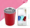 8oz Coffee Mug Stainless Steel Outdoor Water Bottle With Lids without straw Vacuum Cup Double Walled Wine Glass KKA7847