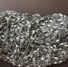 Lot in bulk 5meter roestvrij staal zilver-tone afdrukken link ketting sterke sieraden bevindingen markeren DIY 3,2 mm breed