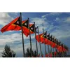 Bandera de Timor-Leste 90x150cm Bandera nacional de Timor Oriental de alta calidad Bandera 3x 5 pies República democrática Banderas de países de Timor Leste