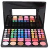 DHL 60pcs/lot 78 Color Eyeshadow Palette With Blusher Contour Powder Lipgloss Fashion Eye Shadow Pallete Makeup Set 3 Model Makeup Kit